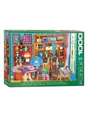 Eurographics All You Knit is Love Jigsaw Puzzle | 1000 pieces